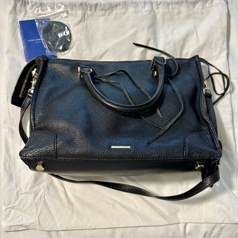 Rebecca Minkoff, Elegant Black Leather Handbag